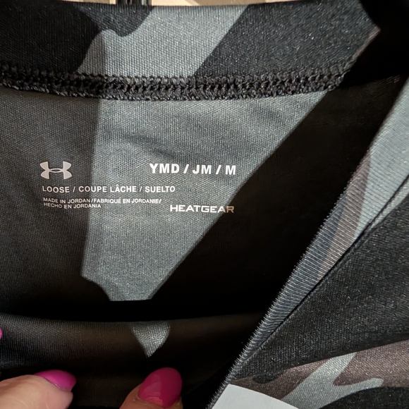 Under Armour Kids Camo Black Tee - Picture 3 of 3